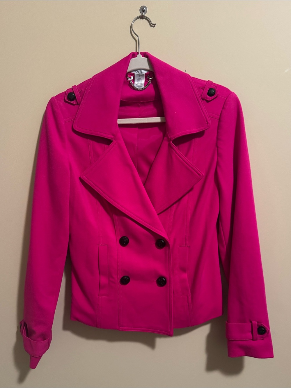 VTG Cache Short Pink Pea Coat SZ 6